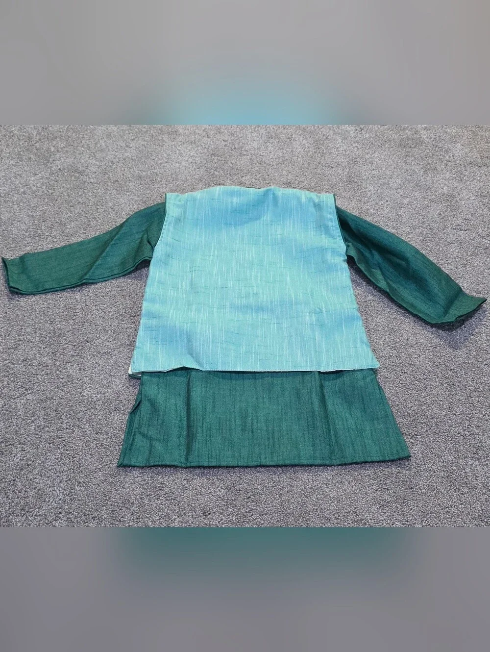 Boys Party Kurta Set, Green. Size: 3-4Yrs